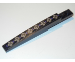 Slope, Curved 10 x 1 with Dark Tan and Dark Purple Pattern (Sticker) - Set 70746
