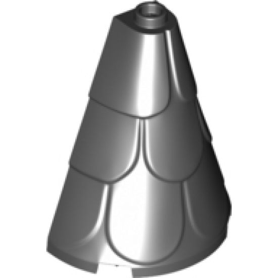 Roof Tower 2 x 4 x 4 Half Cone Shaped with Roof Tiles