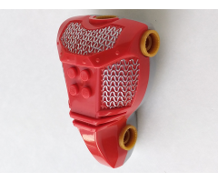 Large Figure Part Torso KK with Adric, Sir Pattern (Red Front and Silver Chain Mail) - Series 3 - Brick 2 x 2 Relief