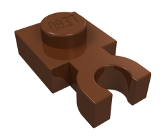 Plate, Modified 1 x 1 with U Clip Thick (Vertical Grip)
