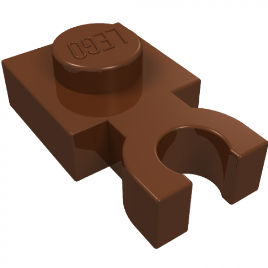 Plate, Modified 1 x 1 with U Clip Thick (Vertical Grip)