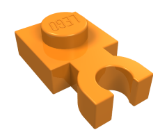 Plate, Modified 1 x 1 with U Clip Thick (Vertical Grip)