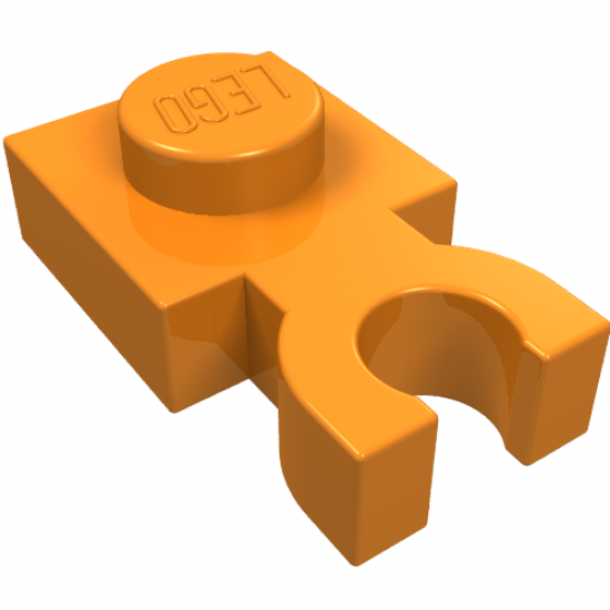 Plate, Modified 1 x 1 with U Clip Thick (Vertical Grip)