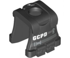 Minifigure, Body Wear Vest Body Armor with White 'GCPD' and Dark Bluish Gray Belt Pattern