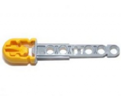 Projectile Arrow, Liftarm Shaft with Molded Yellow Flexible Rubber Hollow End Pattern