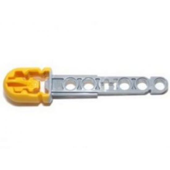 Projectile Arrow, Liftarm Shaft with Molded Yellow Flexible Rubber Hollow End Pattern