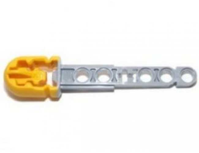 Projectile Arrow, Liftarm Shaft with Molded Yellow Flexible Rubber Hollow End Pattern