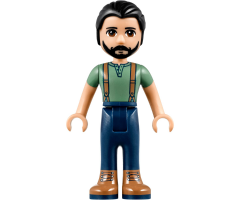 Friends Steve, Dark Blue Pants, Sand Green Top