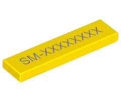 Tile 1 x 4 with SM-xxxxxxxx Pattern