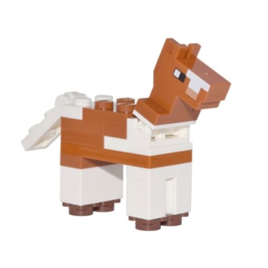 Minecraft Horse Dark Orange - Brick Built