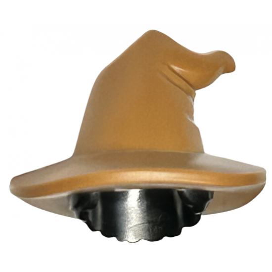Minifigure, Hair Combo, Hair with Hat, Short with Medium Nougat Floppy Witch Hat Pattern