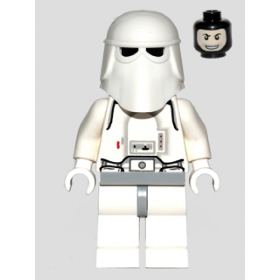 Snowtrooper, Light Bluish Gray Hips, White Hands, Printed Head