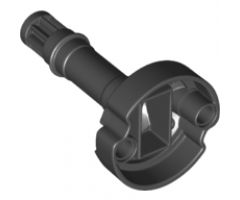 Technic, Gear 8 Tooth with Pin Holes and Ninjago Flywheel Socket - Long Shaft