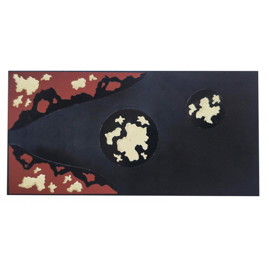 Tile 8 x 16 with Bottom Tubes with Sand and Mud Pattern (Stickers) - Set 76037