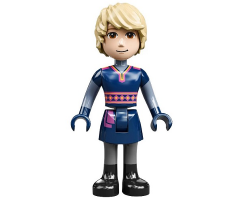 Kristoff - Dark Blue Tunic, Black Boots and Sand Blue Sleeves