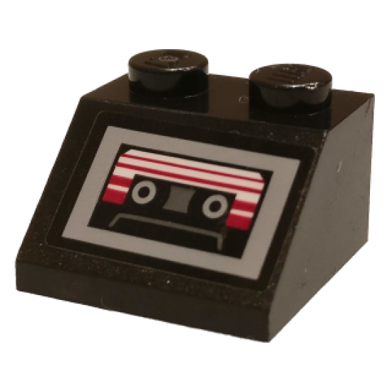 Slope 45 2 x 2 with Cassette Player Pattern (Sticker) - Set 76081