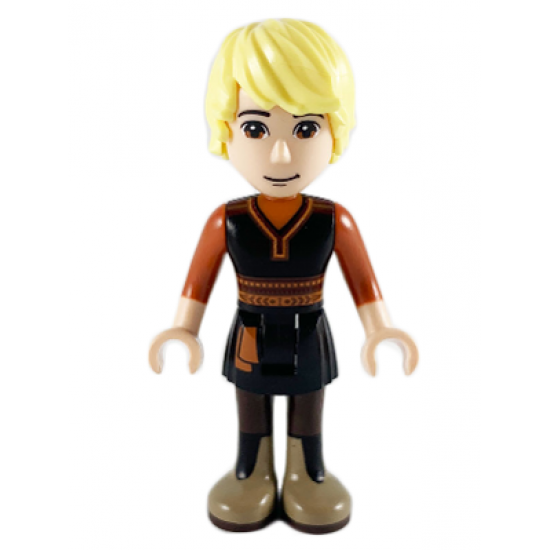 Kristoff - Black Tunic, Dark Orange Shirt, Dark Tan Boots
