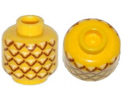 Minifigure, Head without Face with Pineapple Pattern