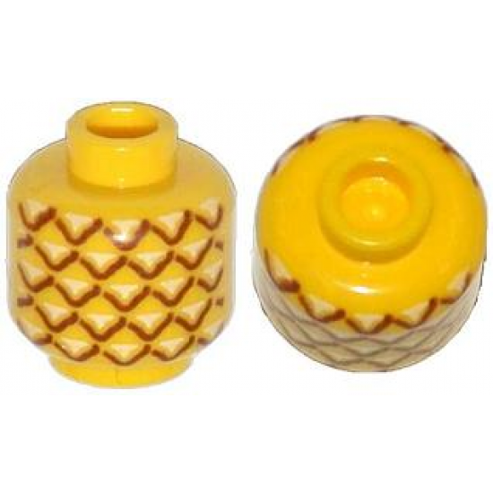 Minifigure, Head without Face with Pineapple Pattern