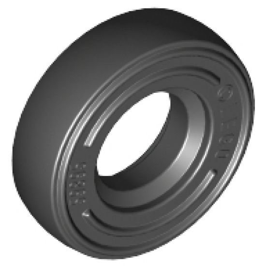 Tire & Tread 14mm D. x 4mm Smooth Small Single with Number Molded on Side