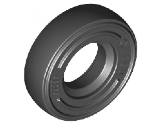 Tire & Tread 14mm D. x 4mm Smooth Small Single with Number Molded on Side