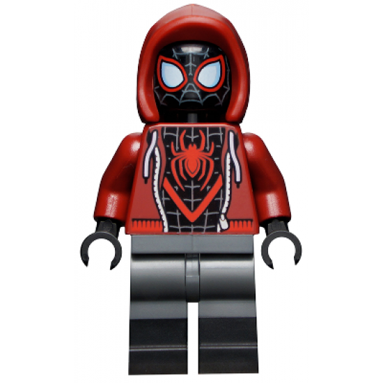 Spider-Man (Miles Morales) - Dark Red Hood, Black Lower Legs