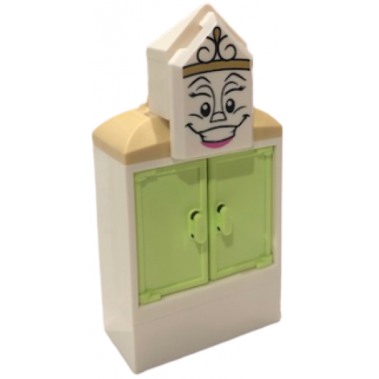 Wardrobe - Printed Face on Tile, Modified 2 x 3 Pentagonal