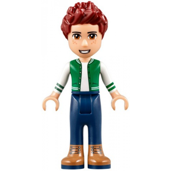 Friends Daniel, Brown Boots, Dark Blue Jeans, White and Green Top