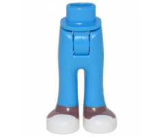 Mini Doll Hips and Trousers with Back Pockets with Reddish Brown Ankles and White Shoes Pattern - Thick Hinge