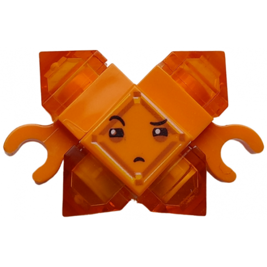 Kryptomite - Orange, Small Crystals (Pyramids), Hands