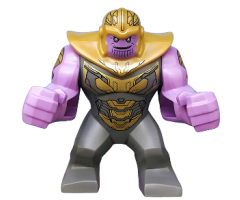 Thanos - Large Figure, Dark Bluish Gray Outfit with Gold Armor, Pearl Gold Helmet