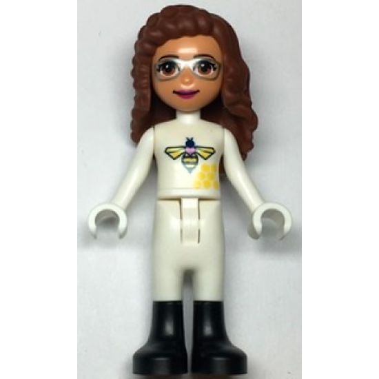 Friends Olivia, White Bee Suit and Black Boots