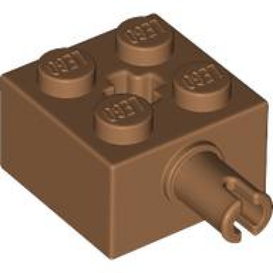 Brick, Modified 2 x 2 with Pin and Axle Hole