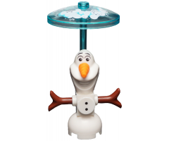 Olaf, Buttons, Clip on Back with Dish - Brick Built