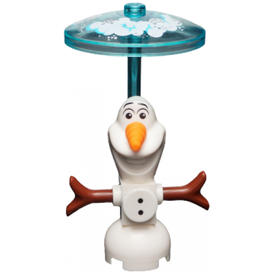 Olaf, Buttons, Clip on Back with Dish - Brick Built
