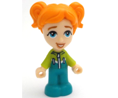 Friends Ella - Micro Doll, Dark Turquoise and Lime Ski Suit
