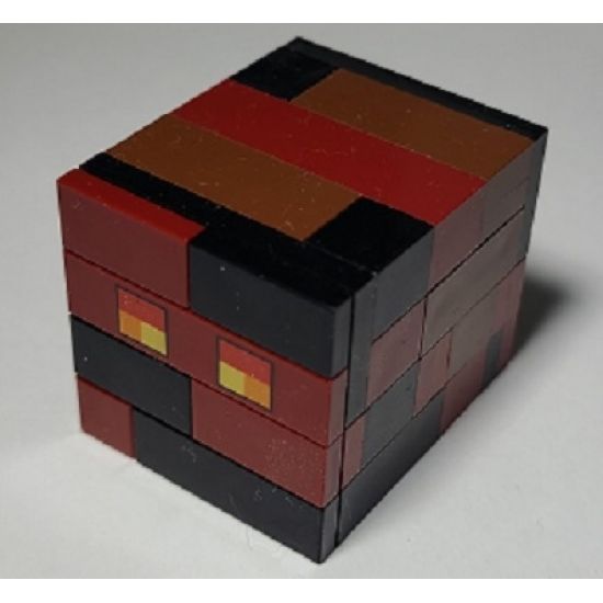 Minecraft Magma Cube, Large - Brick Built