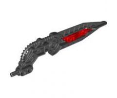 Bionicle Wing Angled with Hose and Red Center (Skrall)