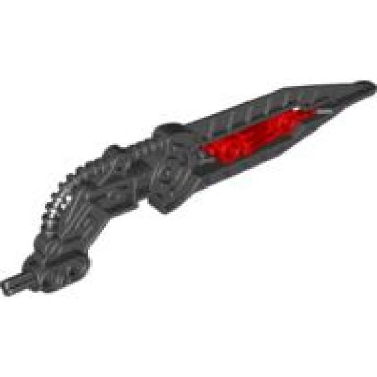 Bionicle Wing Angled with Hose and Red Center (Skrall)