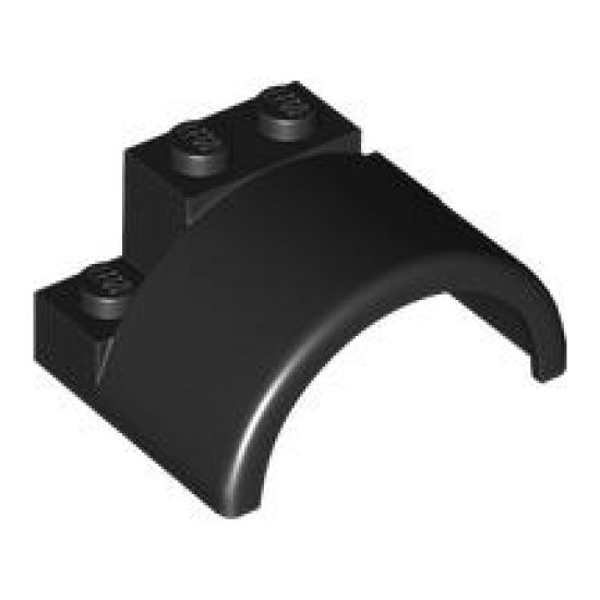 Vehicle, Mudguard 4 x 3 x 1 2/3 with Arch Round, Wide Cylinder