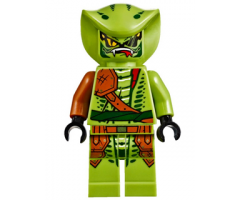 Lasha - Rebooted, Serpentine Snake Scout, Lime with Dark Orange Armor Coverings