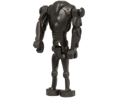Super Battle Droid - Pearl Dark Gray, Narrow Head, Chest Light Indent