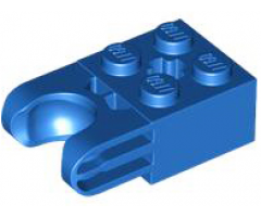 Technic, Brick Modified 2 x 2 with Ball Socket and Axle Hole - Straight Forks with Round Ends and Closed Sides