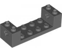 Technic, Brick 2 x 6 x 1 1/3 with Axle Holes and Bottom Stud Holders