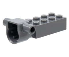 Brick, Modified 2 x 4 with Rip Cord Track and Pin Socket (Ninjago Spinjitzu Top)
