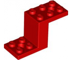 Bracket 5 x 2 x 2 1/3 with 2 Holes and Bottom Stud Holder