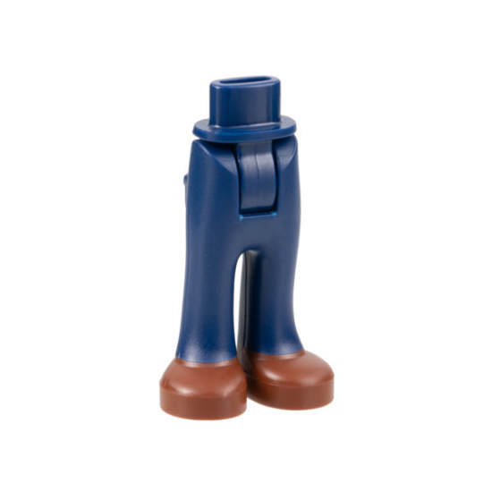 Mini Doll, Legs with Hips and Trousers with Back Pockets with Reddish Brown Shoes Pattern