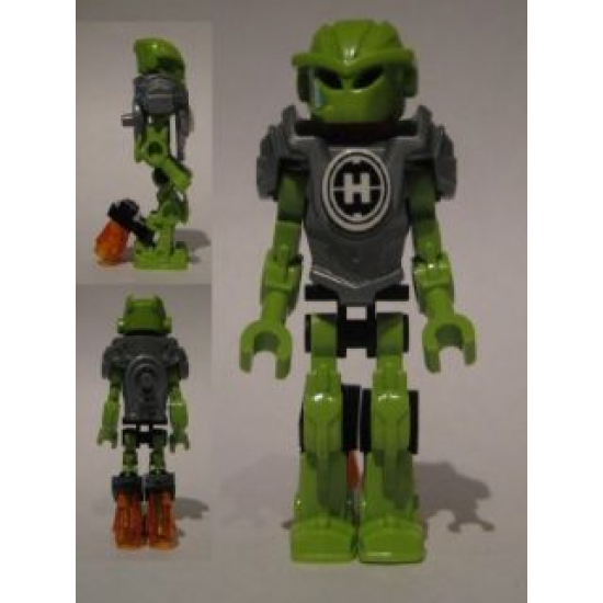 Hero Factory Mini - Breez - Flat Silver Armor with Rocket Jets
