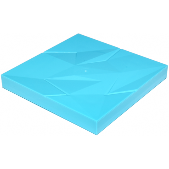 Brick, Modified 6 x 6 x 2/3 No Studs with Ice Crystal Surface Profile