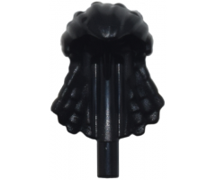 Minifigure, Hair Na'vi, Wide with Braids, Smooth Front, and Bar at End